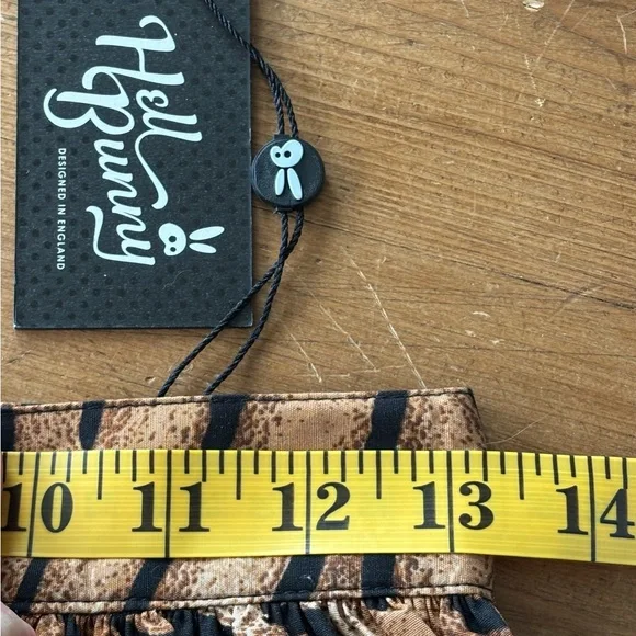 HELL BUNNY XS Tiger Print Pocket Circle Skirt NWT - Picture 9 of 14